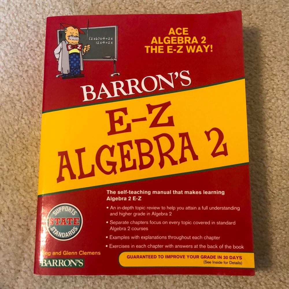 Barron’s E-Z Algebra 2 Workbook